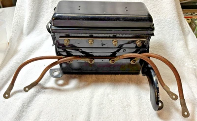 Vintage 1926 1927 Model T Ford Coil Box With Plug Wires - Image 1 of 4