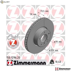 2x BRAKE DISC 150.1296.20 FOR BMW M47D20 2.0L 4cyl 5 E39 M54B30 3.0L M57D30 2.9L - Picture 1 of 9