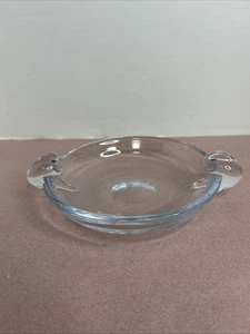 Steuben Art Glass Ashtray Double Sided Crimped Handles - Picture 1 of 8