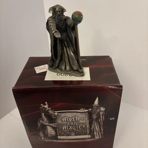 1990 Tudor Mint Myth And Magic 3200 Merlin Pewter Figurine NIB - Picture 1 of 9