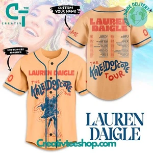 Lauren Daigle The Kaleidoscope Tour Baseball Jersey - Picture 1 of 3