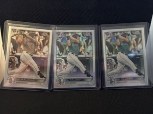 (3) CAL RALEIGH 2022 TOPPS CHROME REFRACTOR PRISM & SEPIA #149 MARINERS RC - Picture 1 of 7