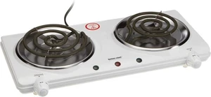 Quemador doble de encimera Better Chef: exterior esmaltado, pies de goma, temperatura variable - Imagen 1 de 1