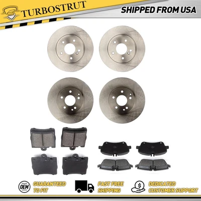 OE Front Rear Brake Rotors Brake Pads Kit for 2001-2005 Mercedes-Benz C320 3.2L - Image 1 of 4