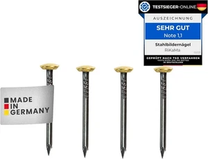 30 Bildernägel mit 30mm Länge ? Stahlnägel für den Einsatz auf Beton, Zie - Bild 1 von 6