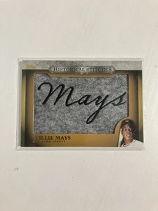 2012 Topps Manufactured Historical Stitches Willie Mays #HS-WM - Bild 1 von 3