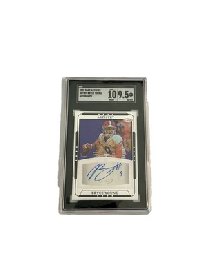 Bryce Young Auto 2023 Sage Artistry Rookie Panthers SGC Autograph 10 / 9.5 MT+ - Image 1 of 4