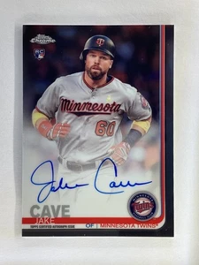 Autógrafos Topps Chrome Rookie 2019 #RA-JC Jake Cave RC Twins automático 1 - Imagen 1 de 2