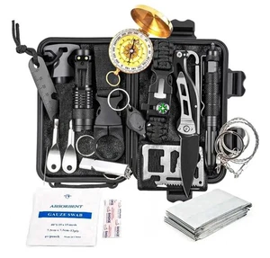 Survival Gear Kit for Camping Hiking Emergency Portable Set Hunting (SOS 18IN1) - Picture 1 of 5