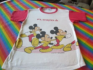 CAMISETA MICKEY MOUSE VINTAGE AÑOS 70 TIMBRE GRAN IMPRESIÓN MICKEY PEQUEÑA - Imagen 1 de 4