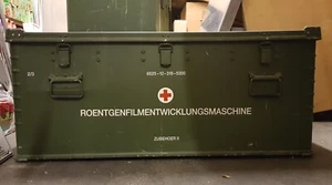 BW Bundeswehr Zargesboxen von Röntgenfilmentwicklungsmaschine 1996 gebraucht - Bild 1 von 7