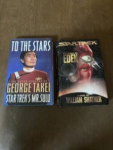 star trek book lot to the stars & the ashes of eden George Takie william  - Imagen 1 de 10