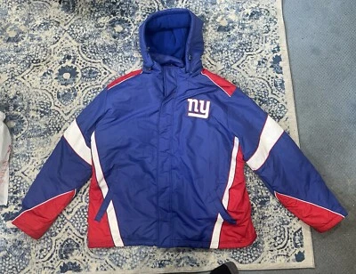 Chaqueta acolchada lateral deportiva RARA vintage Y2K NFL New York Giants G-III Foto 1 de 4