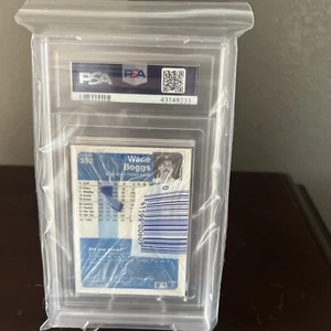 1984 FLEER CELLO WADE BOGGS ON BACK PSA 9  2ND YEAR - Picture 1 of 4