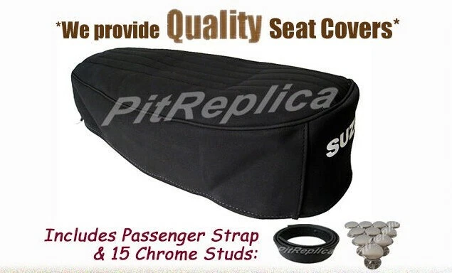 [B460] SUZUKI RAIDER T305 *VINILO DE GAMUZA PRENSADO TÉRMICAMENTE* FUNDA DE ASIENTO [STOCS] Foto 1 de 4