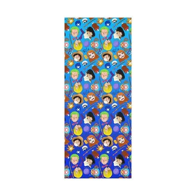 Una pieza de papel envolvente de regalo para ella para él anime azul rojo verde cumpleaños Foto 1 de 4