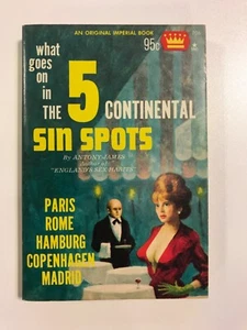 "5 CONTINENTAL SIN SPOTS” Pulp Book 1964 Original Imperial Book IMP 706 - Bild 1 von 3