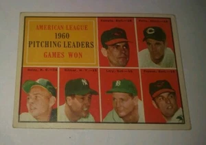 1961 TOPPS BASEBALL AMERICAN LEAGUE PITCHING LEADERS GAMES WON, CARD #48 ~EX MNT - Picture 1 of 3
