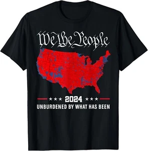 2024 Trump Winner Election Map Unburdened By What Has Been T-Shirt - Picture 1 of 9