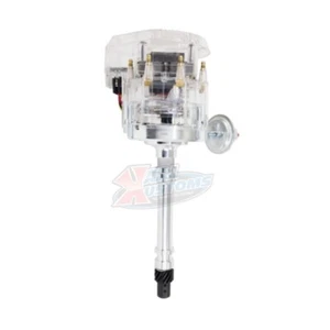 Chevy Small/Big Block SBC BBC V8 HEI Distributor w/ Clear Super Cap 350 400 454 - Picture 1 of 4