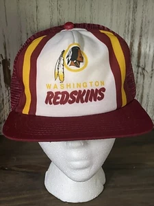 Vintage Washington Redskins New Era DuPont Pro Mesh Trucker Snapback Hat Cap NFL - Picture 1 of 8