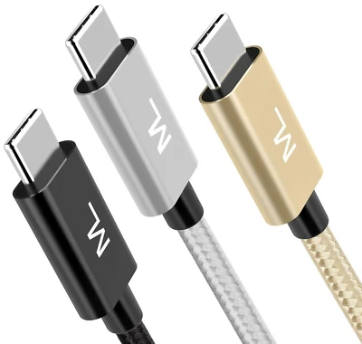 OEM Type USB-C to 3.0 USB-C Fast Charge Cable Cord Quick Charger Charging Sync - Image 1 of 4