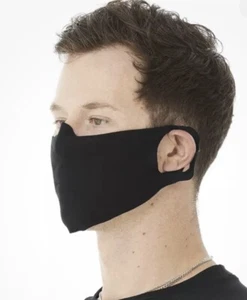 New(100) Bella Canvas Gray Lightweight Fabric Face Cover Mask 52% Cott/48% Poly. - Picture 1 of 3