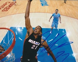 Autographed HASSAN WHITESIDE Miami Heat 8x10 photo w/COA - Picture 1 of 1