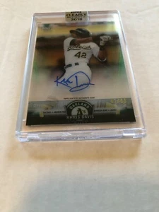 Khris Davis 2018 Topps Clearly Authentic Salute Green Autograph /99! HOT! - Picture 1 of 1