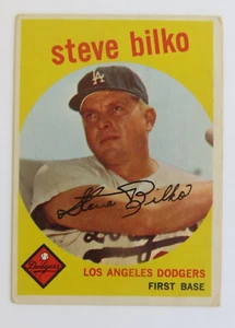 Vintage 1959 Topps Steve Bilko Dodgers Baseball Card VG - Picture 1 of 2