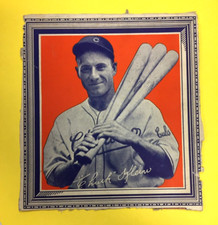 Chuck Klein Wheaties 1930s baseball card panel