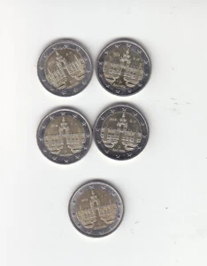 2 Euro - Sachsen Zwinger - komplett 2016 A D F G J Satz Bundesländer - Bild 1 von 1