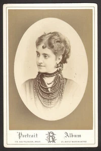 Adelina Patti. Photographie Reutlinger. Cabinet vers 1880. Opéra - Picture 1 of 1