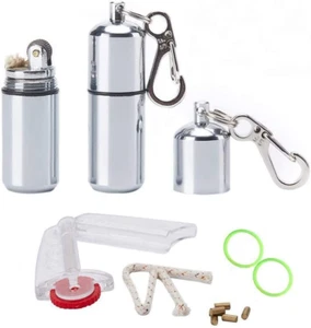 2 Pack Keychain Peanut Lighter EDC Mini Waterproof Lighter for Fire Starter Surv - Picture 1 of 12