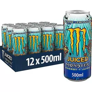 Monster Energy Aussie Style Lemonade 500ml Pack of 12 - Picture 1 of 1
