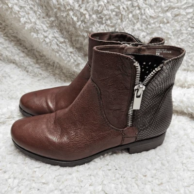 Earthies Sintra 2 Brown Leather Ankle Boots sz 9 - Image 1 of 4