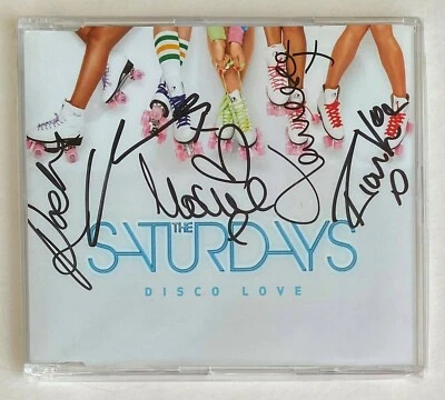 THE SATURDAYS * DISCO LOVE * UK CD w/ SIGNED SLEEVE & EXCLUSIVE TRACKS * BN&M! - Изображение 1 из 2