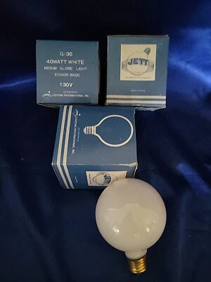 G30 40w Watt White Globe Light Bulb - Image 1 of 3