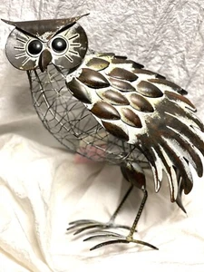 Regal Art & Gift Rustic Owl Decor Down Disc by Regal Art Metal 11x11” - Picture 1 of 4
