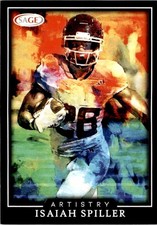 2022 Sage Artistry Black #51 Isaiah Spiller - Chargers
