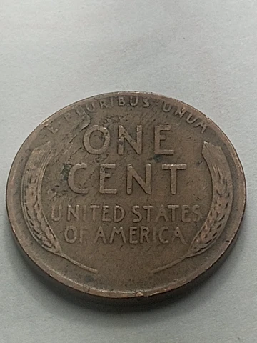 1930 Wheat Penny Error--Lamination Peel on Reverse Cover