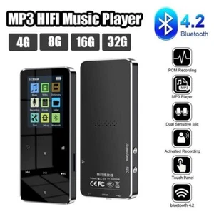MP3 Player Bluetooth 4.2 Touch Screen Sport Lossless Sound HIFI Music FM Radio - Picture 1 of 15