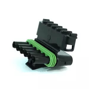 Aptiv 12015799 Weather Pack Tower Female Half 6 Conductor Delphi 12015799 5-Pack - Picture 1 of 1