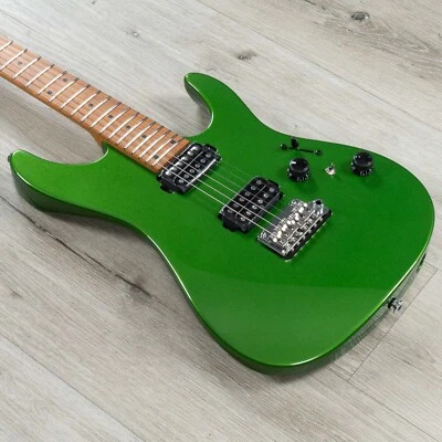 Ibanez AZ2402 AZ Prestige Guitar, Roasted Maple Fretboard, Apple Green Metallic - Image 1 of 4