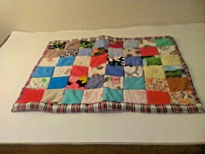 Baby / doll quilt. Cotton. Homemade By Marie Morneau - Picture 1 of 13