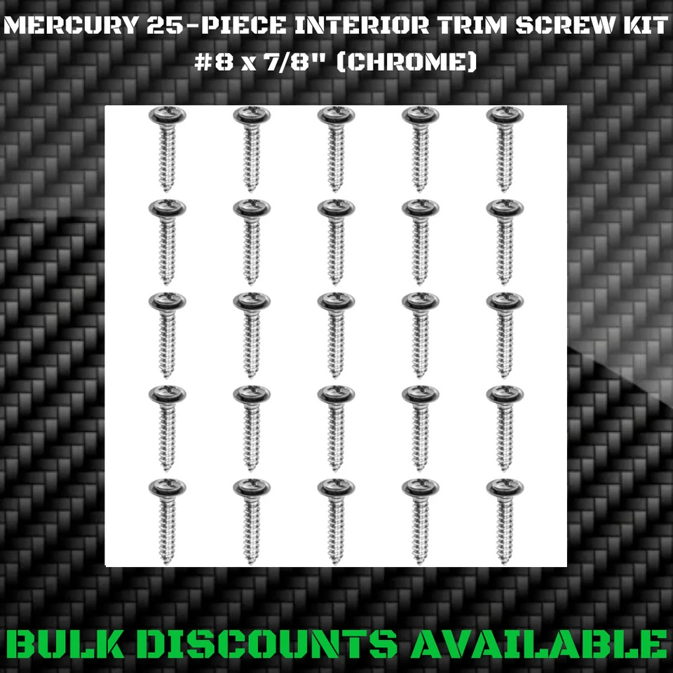 1957+ Mercury Commuter Interior Panel Dash Bezel Pillar Molding Trim CHROME OEM - Image 1 of 3