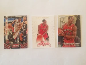 Lote de tarjetas de baloncesto DeMar DeRozan (3) Prizm Threads Crusade - Imagen 1 de 1