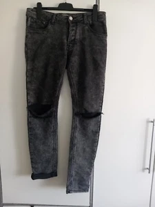 JUSTING Zerrissene Herren Jeans Skynny Fit Gr 33 schwarz - Bild 1 von 3