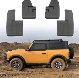 4 PCs Mud Flaps Splash Guards for Ford Bronco Accessories 2021-2024 2/4 Door - Picture 1 of 5