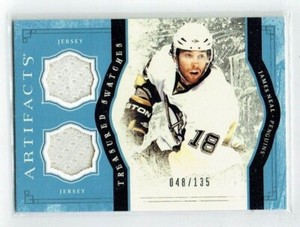 11-12 UD Artifacts Treasured Swatches  James Neal  /135  Dual Jerseys